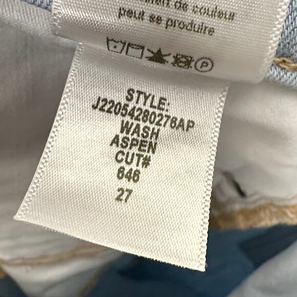 VERONICA BEARD Carly Kick Flare Jeans Raw Hem Aspen Wash Sz 27 $248 {3P20} - Picture 7 of 7